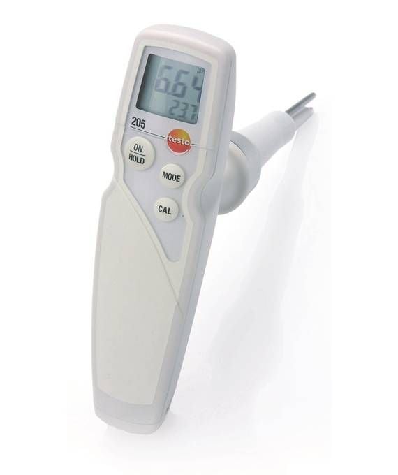 Testo 205 - Tek Elle Kullanılabilen pH/Sıcaklık Ölçüm Cihazı