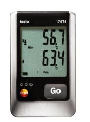Testo 176 T4 - Testo 176 T4- 4 Kanallı Sıcaklık Veri Kayıt Cihazı, Harici Sensör (TC- T, K ve J tipi) Bağlantıları ile
