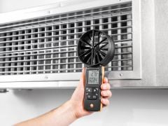 Testo 417 - App bağlantılı, dijital 100 mm pervane anemometre