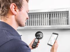 Testo 417 - App bağlantılı, dijital 100 mm pervane anemometre