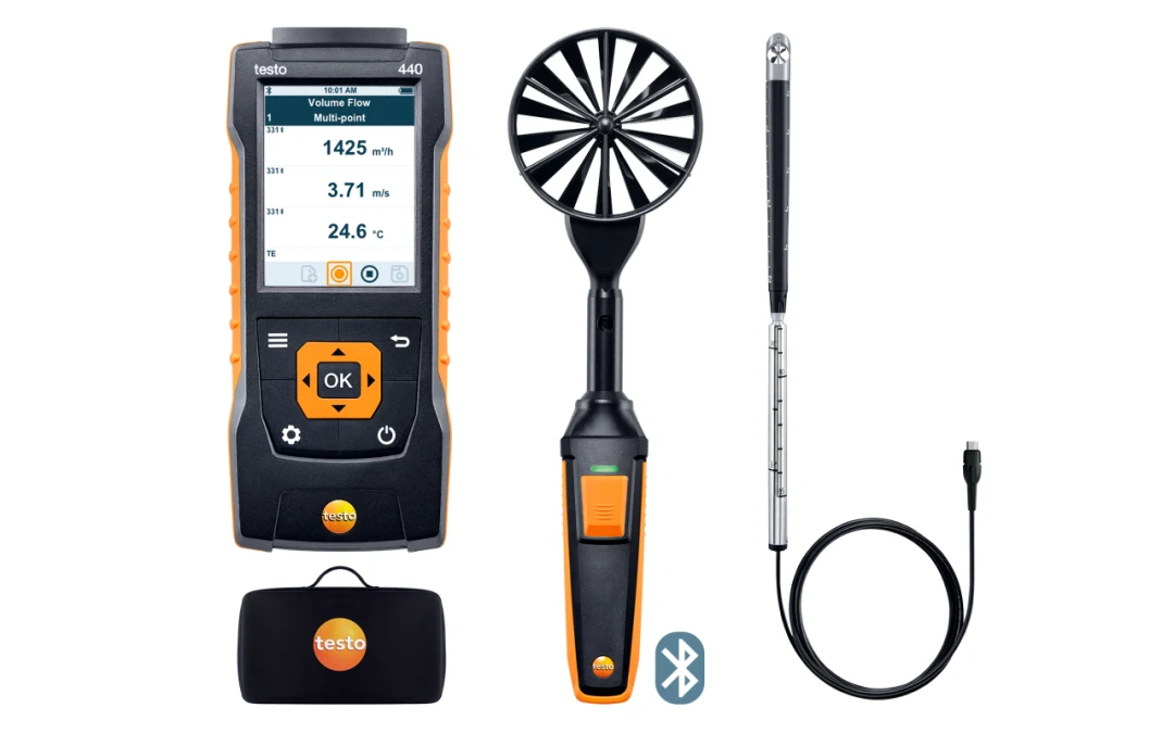 testo 440 Bluetooth®'lu Hava Hızı ComboSet 2