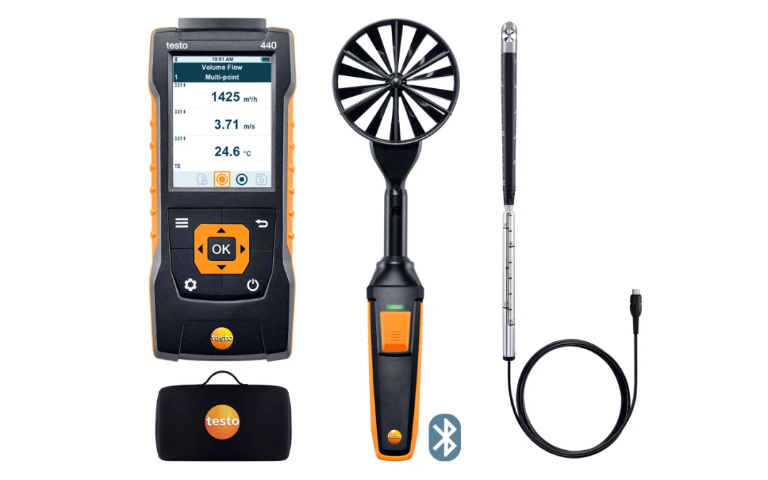 testo 440 Bluetooth®'lu Hava Hızı ComboSet 2
