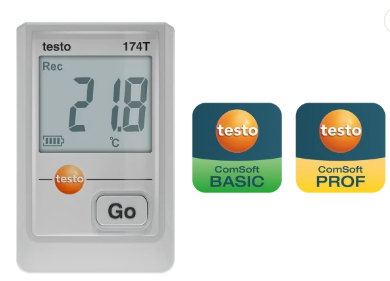 testo 174 T - USB-C ve PC yazılımına sahip mini sıcaklık data logger