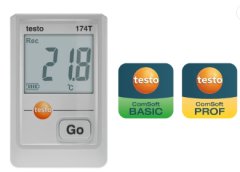 testo 174 T - USB-C ve PC yazılımına sahip mini sıcaklık data logger