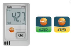 testo 174 H - USB-C ve PC yazılımı ile sıcaklık ve nem için mini data logger